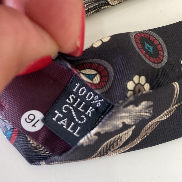 VTG Windsor Men’s Tall Silk Necktie - Picture 5 of 7